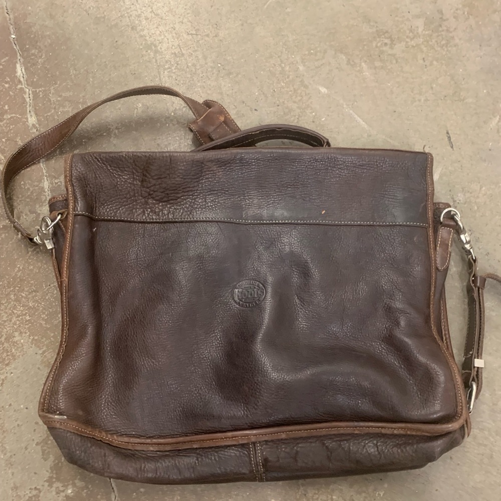 Vintage Roots Canada Brown Leather briefcase - Picture 2 of 8